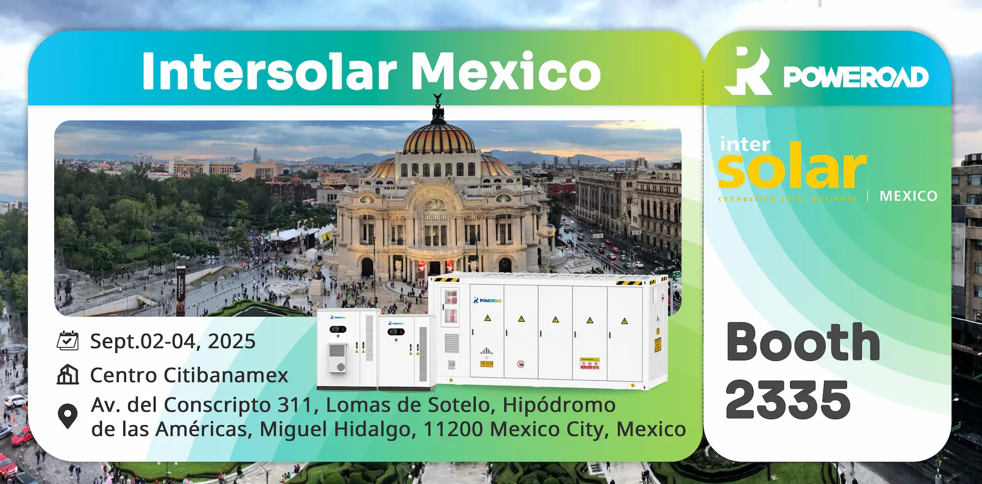 POWEROAD představí inovace v oblasti skladování energie na veletrhu Intersolar Mexico 2025
